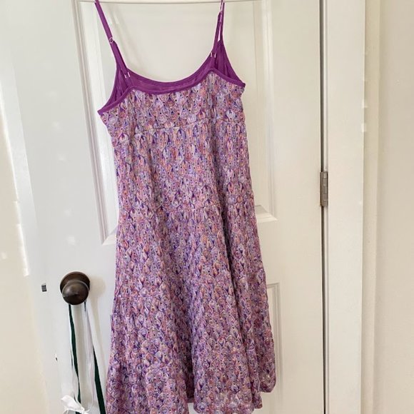 Trina Turk Purple Patterned Midi Dress - Picture 2 of 3